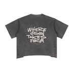 “Glad To Be Different” - Raw Edge Snow Washed Boxy T-Shirt