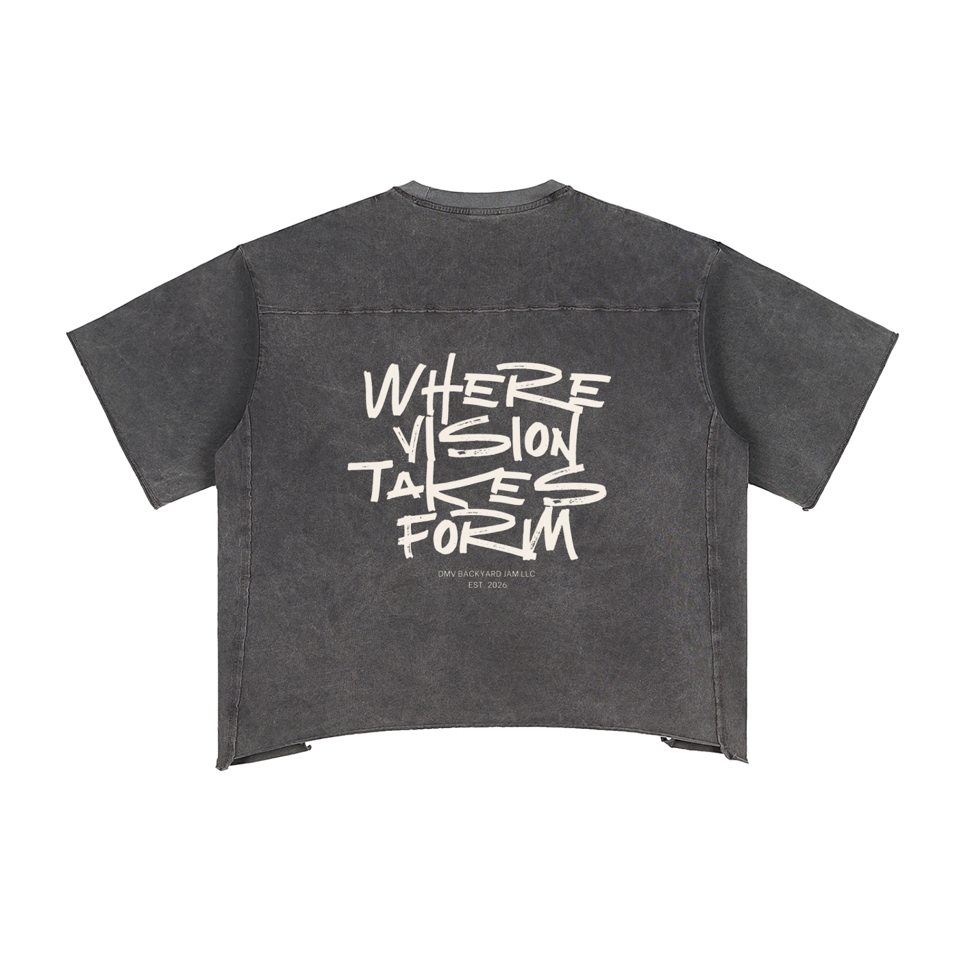 “Glad To Be Different” - Raw Edge Snow Washed Boxy T-Shirt