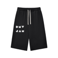 "DMV JAM" Relaxed Drawstring Three-quarter Sweatpants