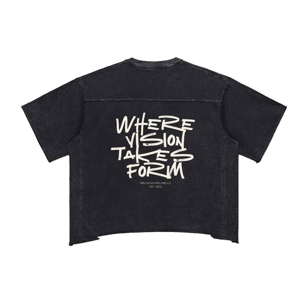 “Glad To Be Different” - Raw Edge Snow Washed Boxy T-Shirt