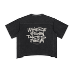 “Glad To Be Different” - Raw Edge Snow Washed Boxy T-Shirt
