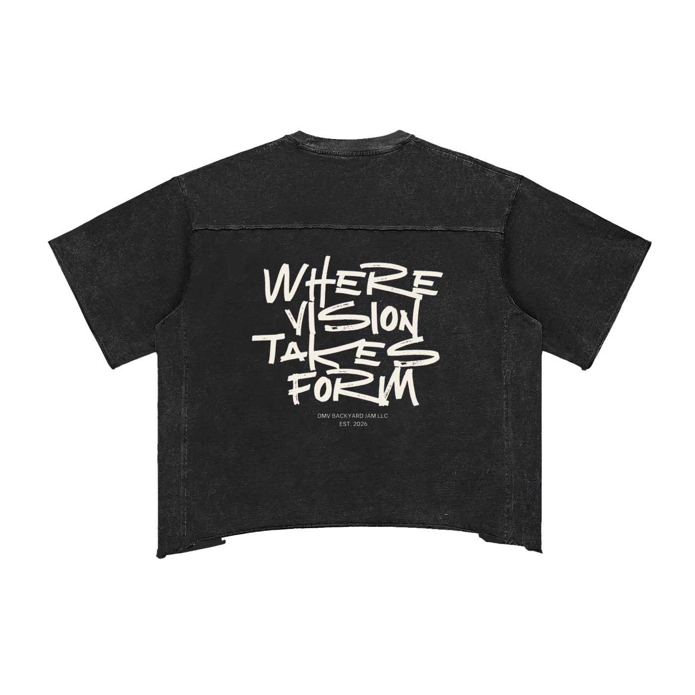 “Glad To Be Different” - Raw Edge Snow Washed Boxy T-Shirt