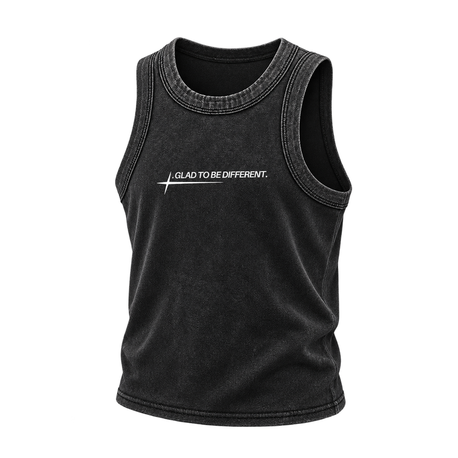 Dimensional illustration of the Glad To Be Different tank